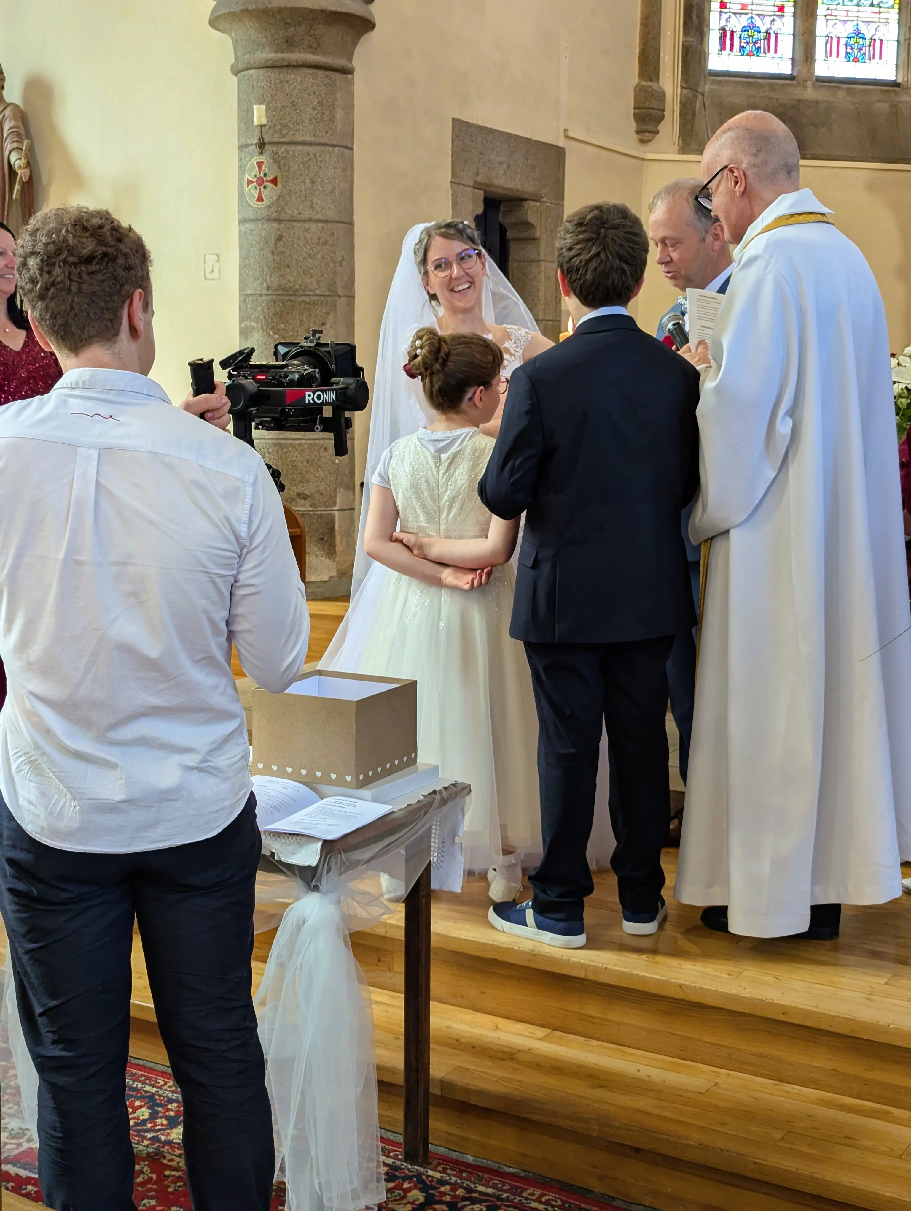 Adrien en tournage de mariage